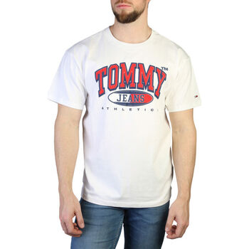 Vêtements Homme T-shirts manches courtes Tommy Hilfiger dm0dm16407 ybr white Blanc