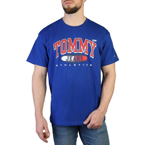 Vêtements Homme T-shirts manches courtes Tommy Hilfiger - dm0dm16407 Bleu