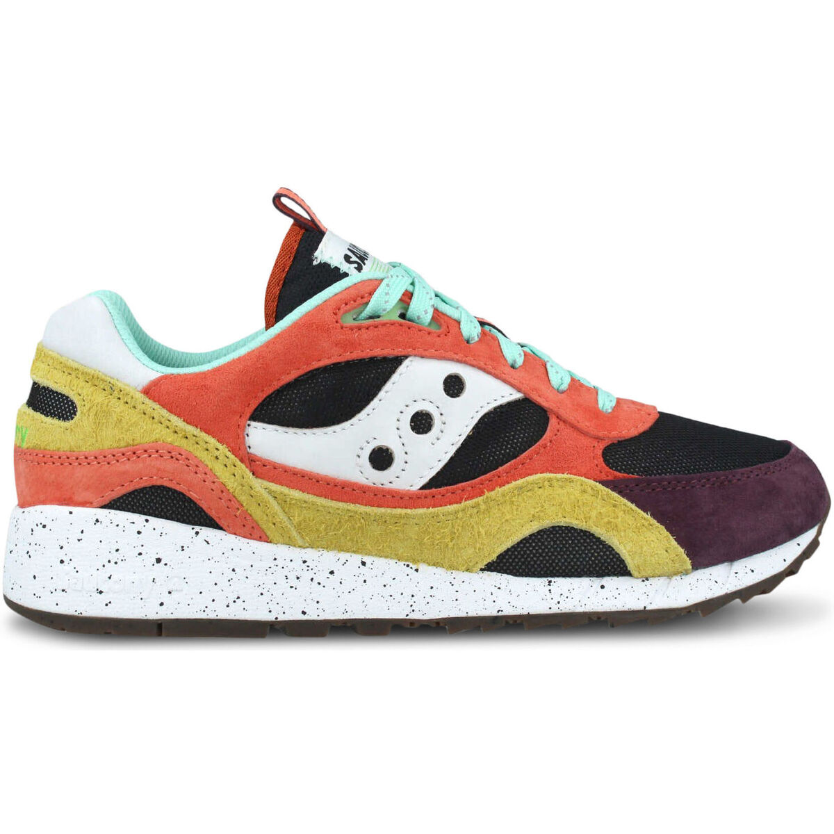 Chaussures Femme Baskets mode Saucony Shadow 6000 S70745-1 Coral/Mustard Jaune