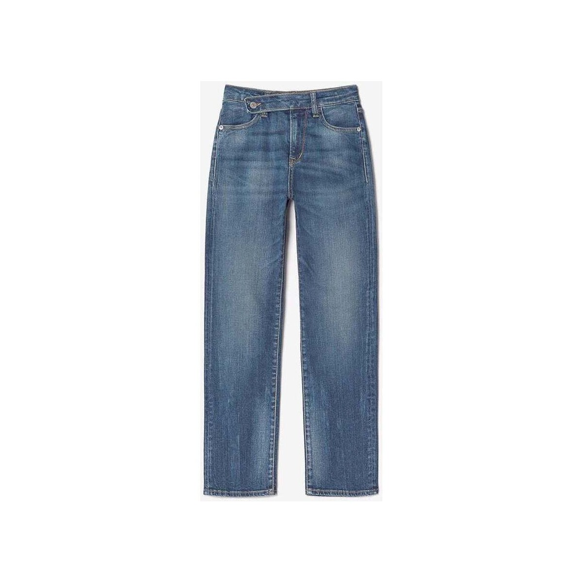 Vêtements Fille Jeans Le Temps des Cerises Basic 400/14 mom taille haute 7/8ème jeans bleu Bleu
