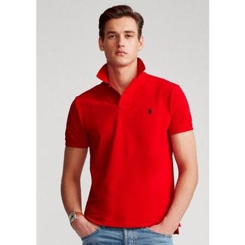 Vêtements Homme T-shirts & Polos Ralph Lauren Polo  ajusté rouge Rouge
