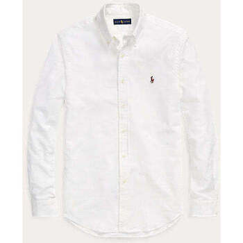Vêtements Homme Chemises manches longues Ralph Lauren Chemise  ajustée blanche Blanc