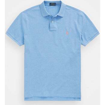 Vêtements Homme T-shirts & Polos Ralph Lauren Polo  ajusté bleu en coton piqué Bleu