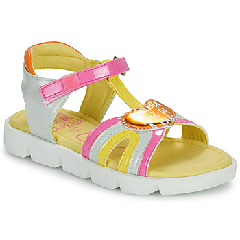 Chaussures Fille Sandales et Nu-pieds Agatha Ruiz de la Prada SANDALIA CORAZON Blanc / Multicolore