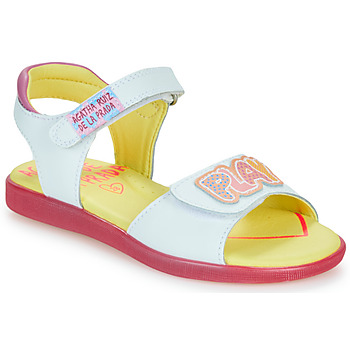 Chaussures Fille Sandales et Nu-pieds Agatha Ruiz de la Prada SANDALIA PLAY Blanc / Rose