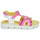 Chaussures Fille Sandales et Nu-pieds Agatha Ruiz de la Prada SANDALIA CORAZON Rose / Blanc