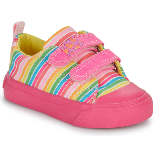Chaussures Fille Baskets basses Agatha Ruiz de la Logo Prada ZAPATO LONA RAYAS Rose / Multicolore