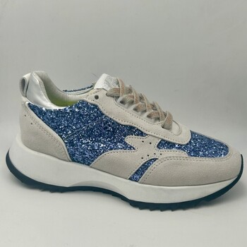Chaussures Femme Baskets mode Semerdjian BASKET GLITTER BLEUE Bleu