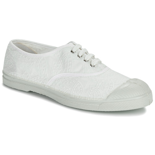 Chaussures Femme Baskets neon Bensimon BRODERIE ANGLAISE Blanc