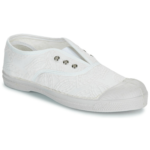Chaussures Fille Baskets neon Bensimon TENNIS ELLY BRODERIE ANGLAISE Blanc