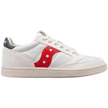 Chaussures Homme Baskets base Saucony Jazz Court S70671-4 White/Red Blanc