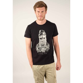 Vêtements Homme T-shirts & Polos Deeluxe T-Shirt TELLUS Noir