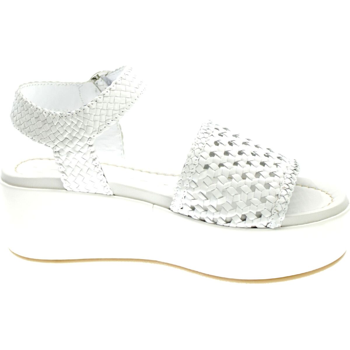Chaussures Femme Sandales et Nu-pieds Lorenzo Mari 242346 Blanc