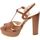 Chaussures Femme Sandales et Nu-pieds Lorenzo Mari 142867 Marron