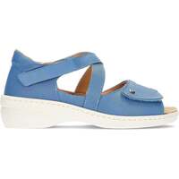 Chaussures Femme Sandales et Nu-pieds Calzamedi SANDALES  LARGEUR SPÉCIALE 0759-A Bleu
