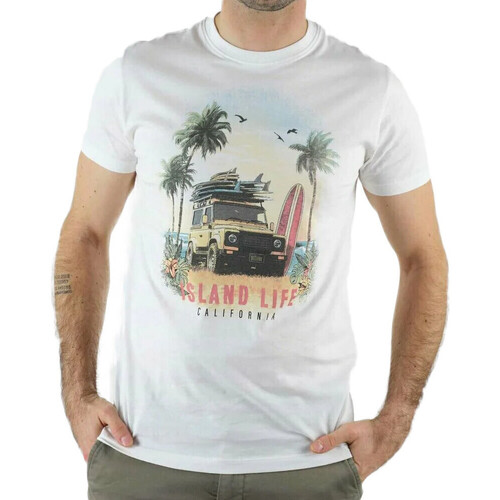 Vêtements Homme T-shirts manches courtes Deeluxe 03T1205M Blanc