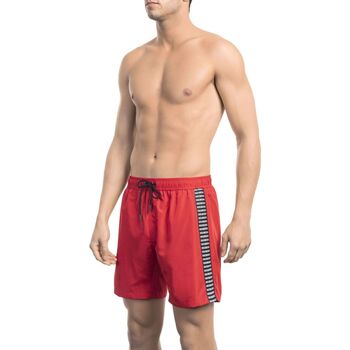 Vêtements Homme Shorts / Bermudas Bikkembergs bkk1mbm06 red Rouge
