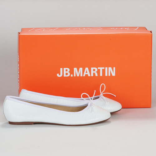 Chaussures Femme Ballerines / babies JB Martin ROMY Blanc