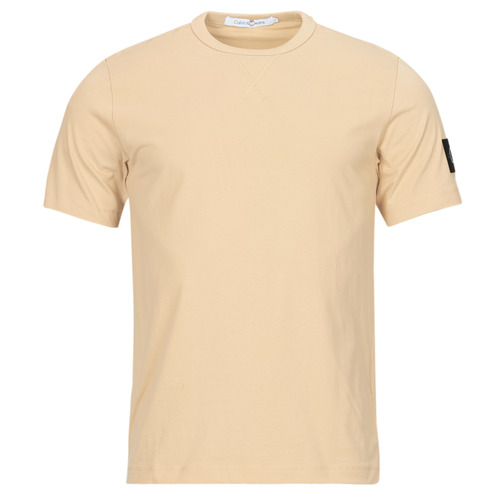 Vêtements Homme T-shirts manches courtes CALVIN KLEIN 708 BADGE REGULAR TEE Beige