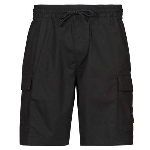 Vêtements Homme Shorts / Bermudas Black tights and socks CALVIN KLEIN WASHED CARGO SHORT Noir
