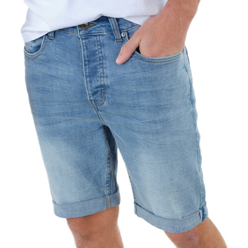 Vêtements Homme Shorts Mom / Bermudas Deeluxe 03TJJ803M Bleu