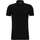 Vêtements Homme T-shirts & Polos BOSS Polo  ajusté noir en coton stretch Noir