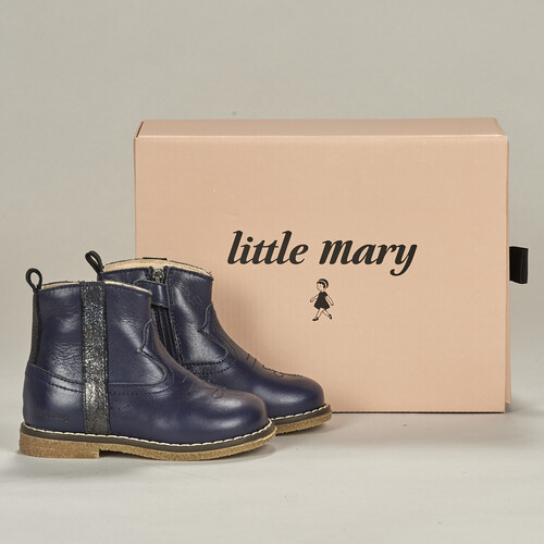 Chaussures Fille Bottines Little Mary JORDANA Bleu