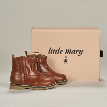 Chaussures Fille Bottines Little Mary JORDANA Marron
