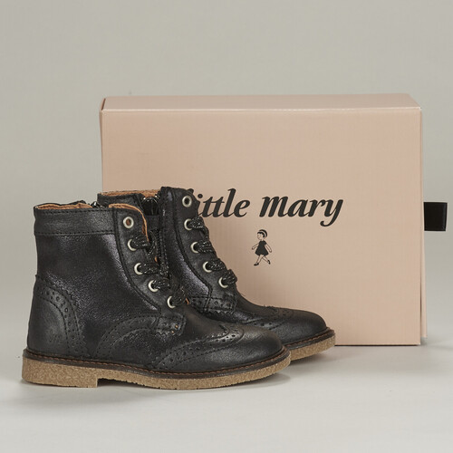 Chaussures Fille Bottines Little Mary DAISY Noir