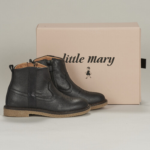 Chaussures Fille Boots Little Mary DELLA Noir