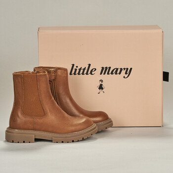 Chaussures Fille Bottines Little Mary MAGGIE Marron