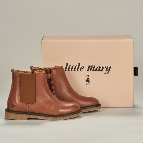 Chaussures Garçon Boots Little Mary GAVIN Marron