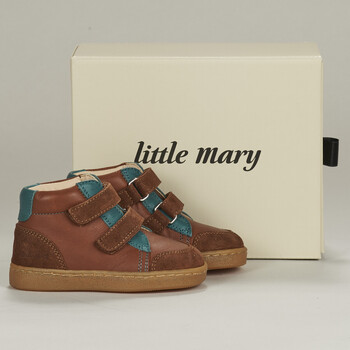 Chaussures Garçon Baskets montantes Little Mary LEIO Marron