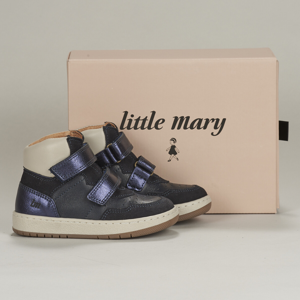Chaussures Fille Baskets montantes Little Mary  Bleu