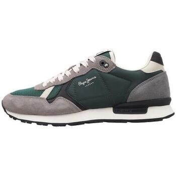 Chaussures Homme Baskets basses Pepe jeans BRIT HERITAGE M Vert
