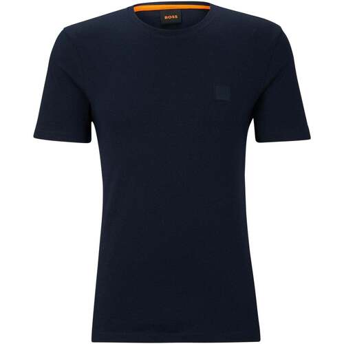 Vêtements Homme T-shirts manches courtes BOSS T-Shirt col rond  marine Bleu