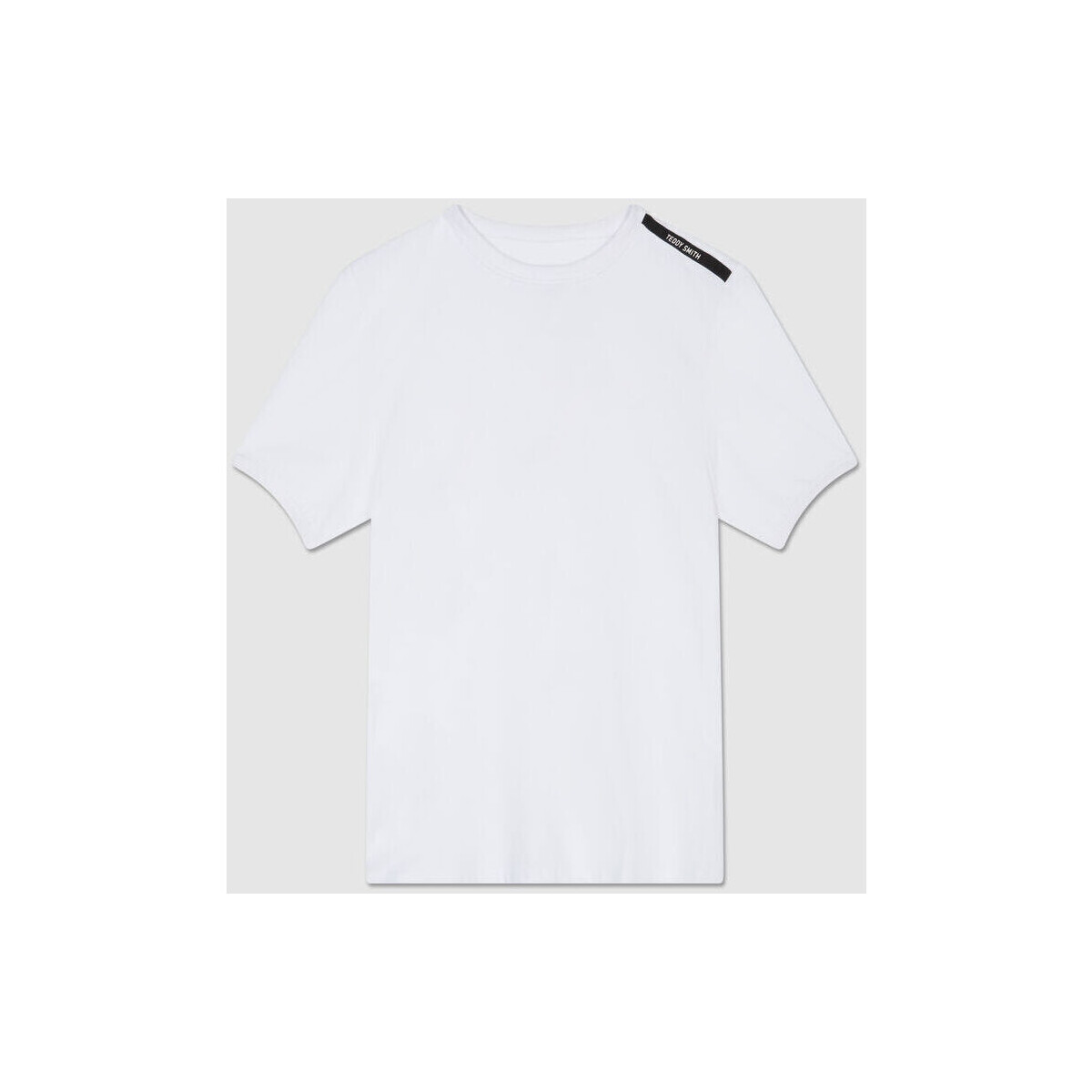 Vêtements Homme T-shirts & Polos Teddy Smith T-shirt ras de cou TUCKERS 2 MC Blanc