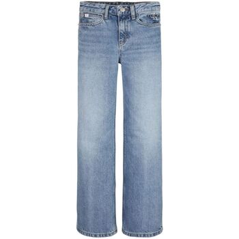 Vêtements Fille Jeans Calvin Klein Jeans IG0IG02065 WIDE-1AA AUTHENTIC LIGHT BLUE Bleu