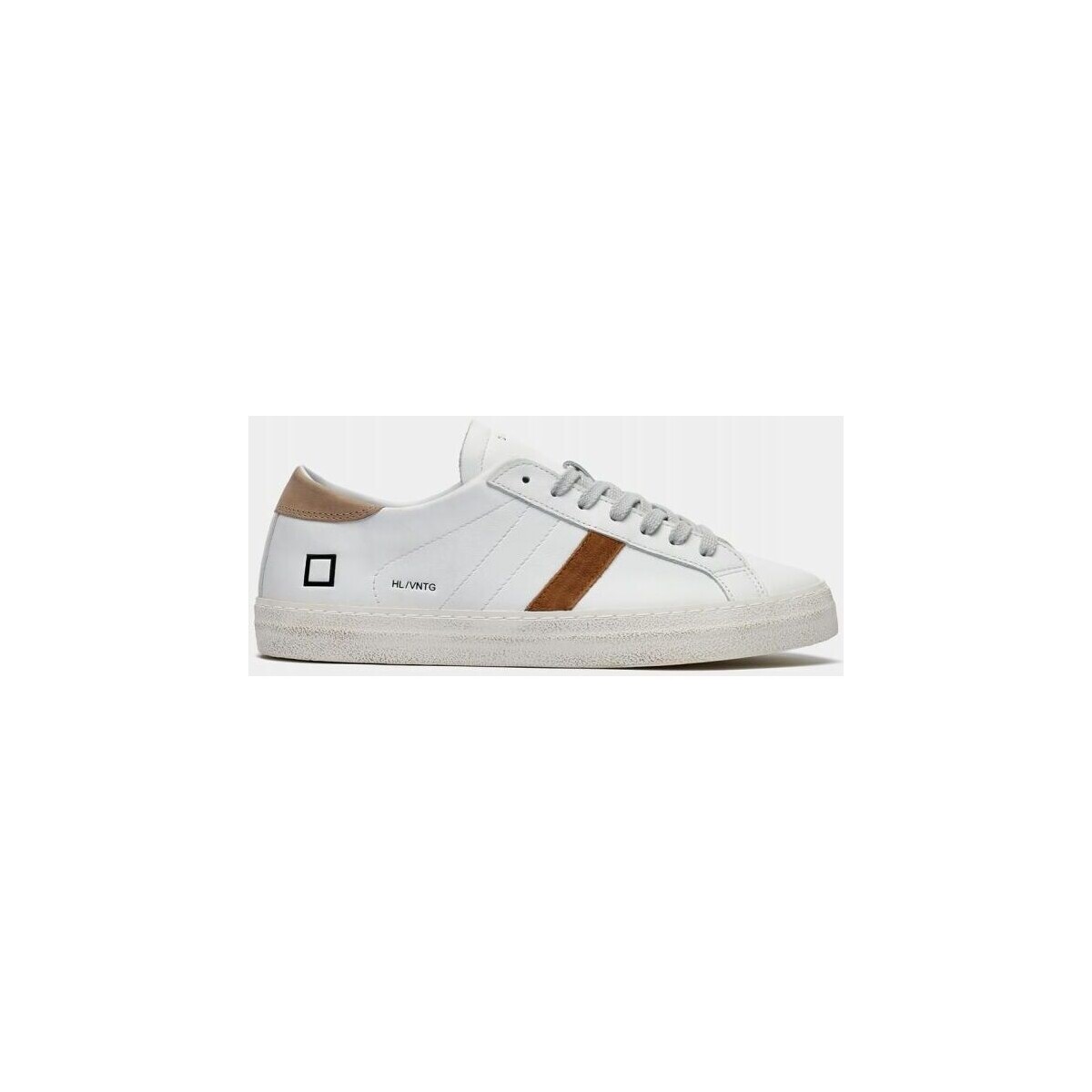 Chaussures Homme Baskets mode Date M391-HL-VC-HB HILL LOW VINTAGE-WHITE/BEIGE Blanc