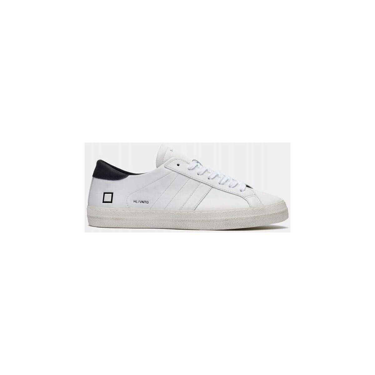 Chaussures Homme Baskets mode Date M391-HL-VC-WB HILL LOW VINTAGE-WHITE/BLACK Blanc