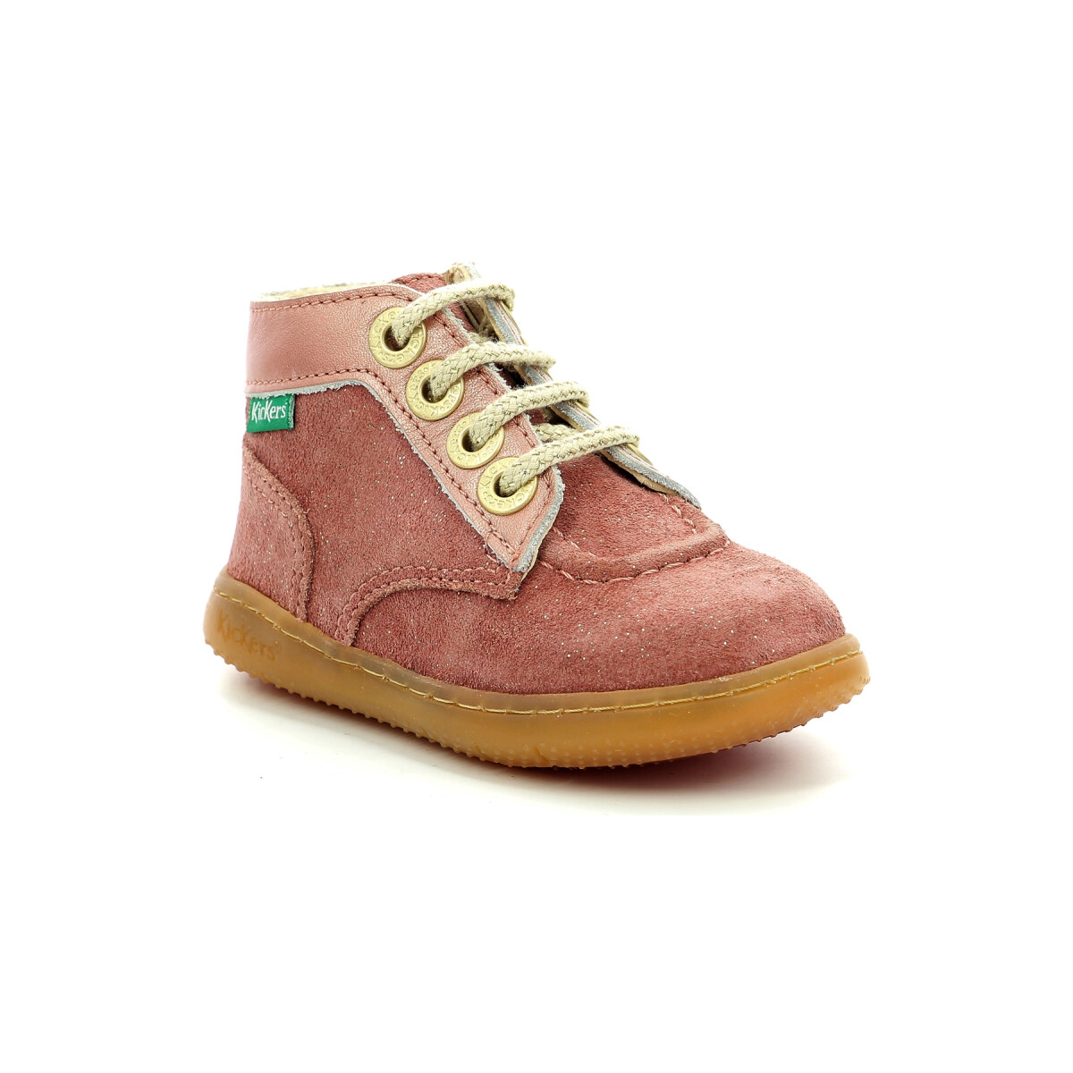 Chaussures Fille Boots Kickers Kickbonzip Rose