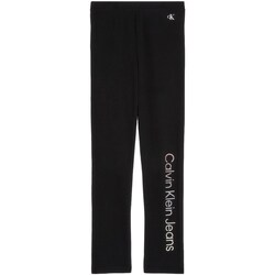 Vêtements Fille Pantalons 5 poches Calvin Klein Jeans IU0IU00471 Noir