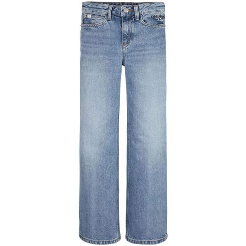 Vêtements Fille Jeans oceania silk chiffon dress IG0IG02065 WIDE-1AA AUTHENTIC LIGHT BLUE Bleu