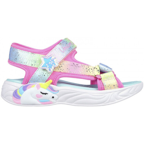 Chaussures Enfant Мокасини кросівки mist skechers 38 р mist Skechers Unicorn dreams sandal - majes Multicolore