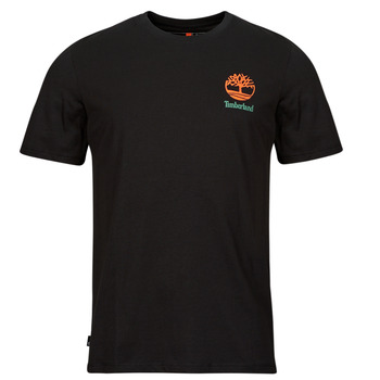 Vêtements Homme T-shirts manches courtes Timberland Back Graphic Timberland Langärmliges Pikee-Polohemd mit Kontraststreifen Noir