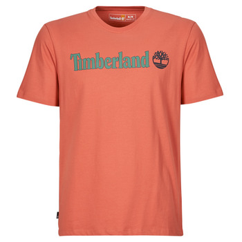 Vêtements Homme T-shirts Teens manches courtes Timberland Linear Logo Short Sleeve Tee Marron