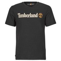 Vêtements Homme T-shirts manches courtes Timberland marrone Linear Logo Short Sleeve Tee Noir