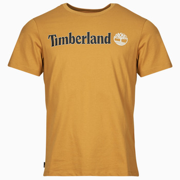 Vêtements Homme Мужские кеды из натуральной кожи timberland Timberland Linear Logo Short Sleeve Tee Camel