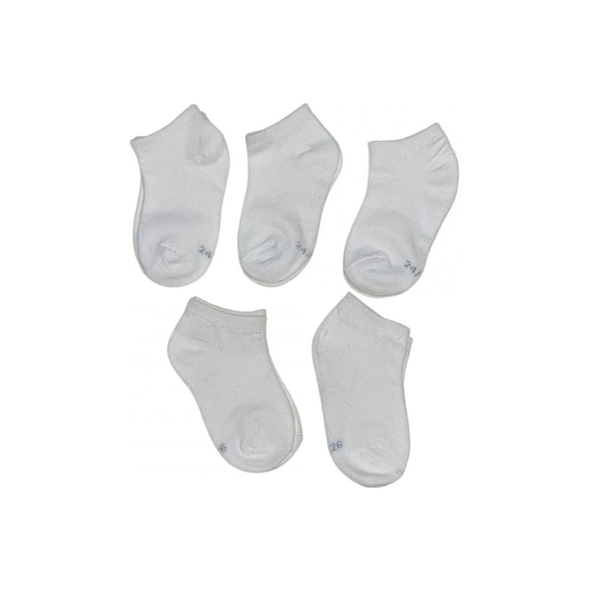 Sous-vêtements Garçon Chaussettes Twinday 5 paires de Socquettes Bébé Mixte UNI Blanc