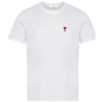Vêtements Homme T-shirts & Polos Ami Paris T SHIRT  DE COEUR UNISEXE BLANC BFUTS001.724 Blanc